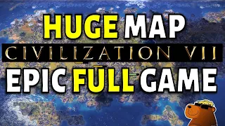 HUGE Map FULL Game - Patch 1 2 5 Is Absolutely BRILLIANT Deity Lafayette Civ 7