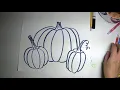Harvest Pumpkin overlapping art lesson - Elementary