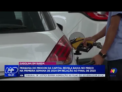 Gasolina: Pesquisa revela baixa no preço na primeira semana de 2024 em relação ao final de 2023