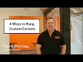 4 Ways to Hang Custom Curtains on your Deck Gazebo Patio or Pergola
