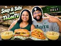 PUBLIX DELI FEAST SUBS LOADED POTATO SOUP MUKBANG T LEETV