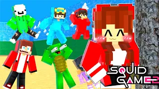 JJ's Sister Joins SQUID GAME with JJ and Mikey - JJ and Mikey Animation