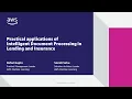 Practical applications of intelligent document processing in lending and insurance claims processing