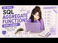 SQL Aggregate Functions COUNT SUM AVG MIN MAX