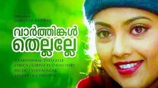 vaarthingal thellalle dreams suresh gopi meena jagadish janardhanan vidyasagar hits