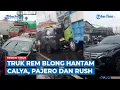 Kecelakaan Beruntun di Poros Maros-Makassar, Truk Rem Blong Hantam Calya, Pajero dan Rush