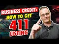 Building Business Credit 411 Business Phone Listing To Help Build Business Credit