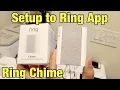 Ring Chime How to Setup to Ring App