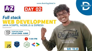 LIVE DAY 02 - FULL STACK WEB DEVELOPMENT using Java Script Nodejs COMPLETE 7-days free bootcamp