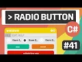Learn C - Radio Button