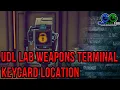 The Outer Worlds UDL Lab Weapons Terminal Keycard Location How To Get The Gloop Gun Science Weapon