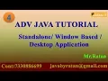 ADV JAVA -4 Window Based Applications By Ratan sir