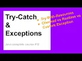 Try-Catch Block Exceptions Complete Java Course for Beginners