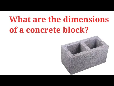 Download MP3 What is the standard size of concrete Block