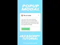 How to Create Simple Popup Modal With JavaScript Codingscape