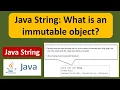 Java String What is an immutable object Java Tutorial