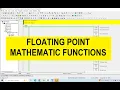 Omron CX Programmer Floating Point Function