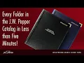 Every Folder in the J W Pepper Catalog in Less than FIVE MINUTES