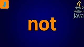 Java not Operator