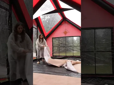 Şiddetli Yağmurda Dev Çadır Kurulumu⚡️