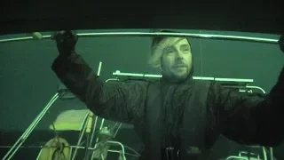 Over 50 knots Nightsailing in pitch black through a thunderstorm  – EP 60 Sailing Seatramp