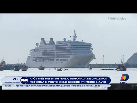 SC retoma a temporada de cruzeiros depois da suspensão de 3 meses