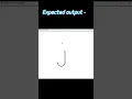 How to Draw Alphabet J using Python Turtle Module