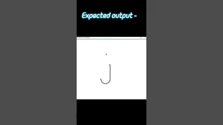 How to Draw Alphabet J using Python Turtle Module