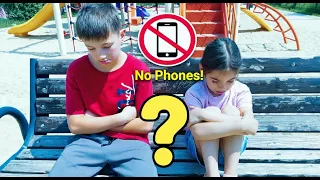 Kids learn To Play 📲 No Screen Time on Playground with Jason