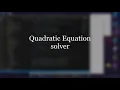quadratic Equations Solver Python Tkinter Insane Typing Speed