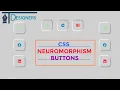 CSS Neumorphism Button Hover Effects Neuromorphism effect in HTML CSS