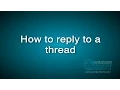 How to Reply to a Thread - Windsor Tarot Forum Tutorials