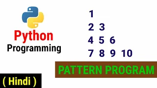 Python Pattern Programs - Floyd s Triangle Printing Numbers in Right Triangle Shape