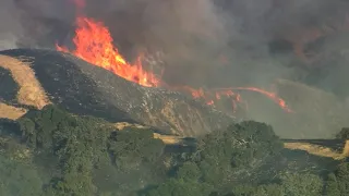 Firefighter injured evacuations underway as Pleasanton wildfire explodes