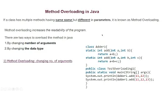 Java Tu-34 Method Overloading