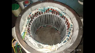 طريقة لف مع الشرح مولدة   فاز    مجرى        أربعة قطب نوع صيني فحمات دندنها