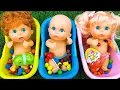 Download Lagu Satisfying Video l Mixing Candy in 3 Rainbow BathTubs \u0026 Magic Skittles \u0026 Slime Cutting ASMR