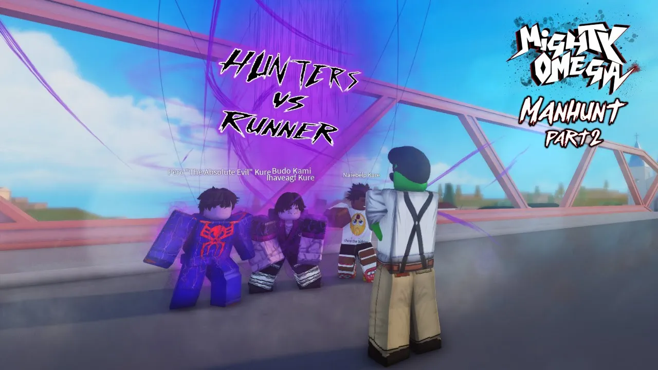 3 HUNTERS VS 1 RUNNER *CRAZY ENDING* | Mighty Omega Manhunt Part 2