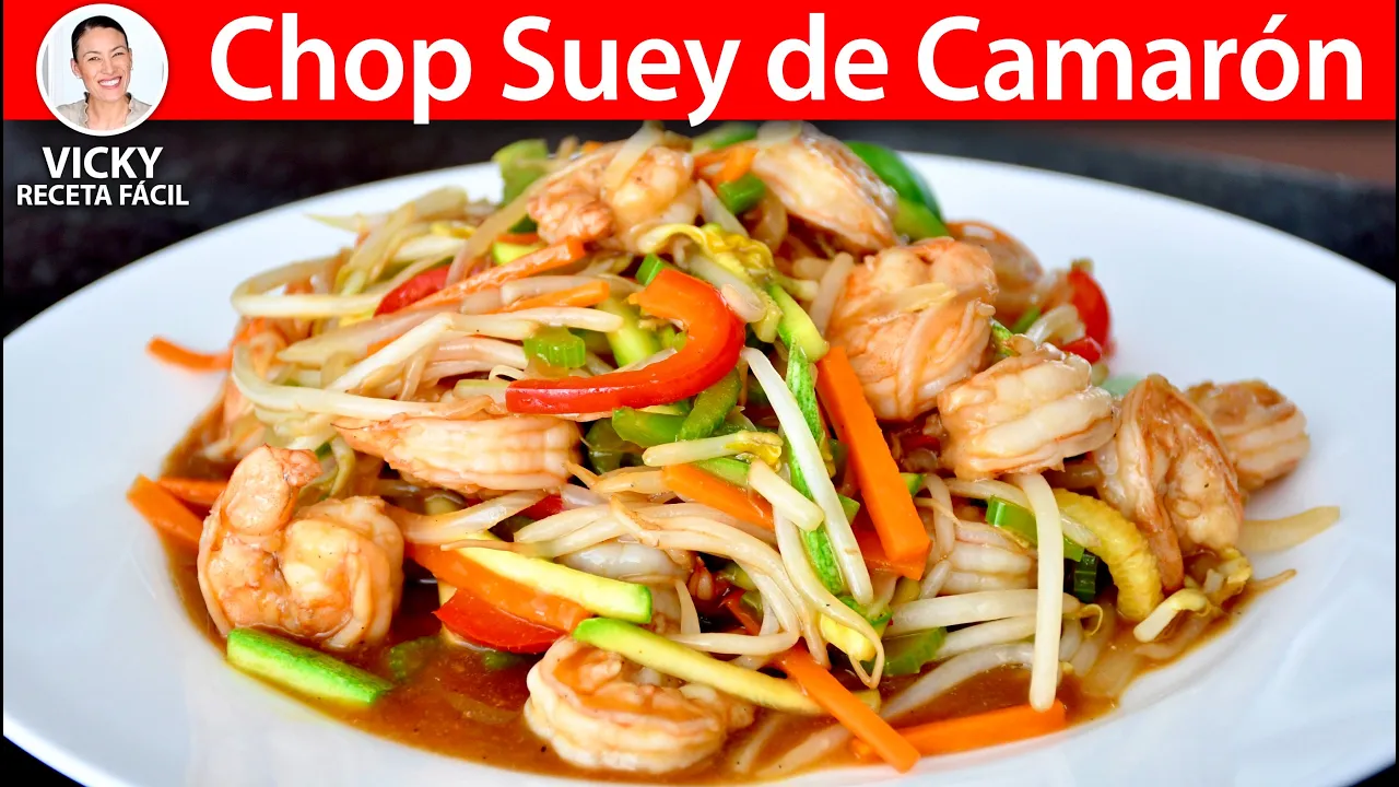 CHOP SUEY DE CAMARON   Vicky Receta Facil