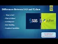 Differences Between SAS and Python