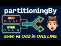 Find Even Odd Numbers in Java Using partitioningBy