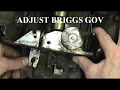 Governor Ajustment Briggs V-twin