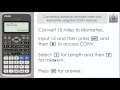 Convert between miles km kph mph using the CONV Conversion feature Casio Classwiz fx-991EX