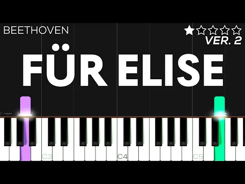 Download MP3 Für Elise - Beethoven | EASY Piano Tutorial