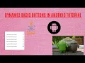 Dynamic Radio Buttons in Android Studio Android Tutorial 2021