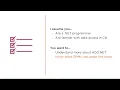 Implementing ADO NET with C Course Overview