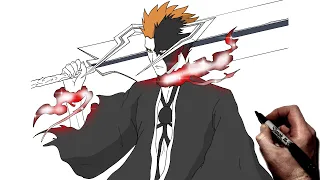 How To Draw Blood Chains Ichigo (New Bankai) | Step By Step | Bleach