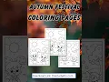 Autumn Festival Coloring Pages for Kids