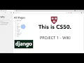 Project 1 - Wiki CS50 Web Programming with Python and JavaScript
