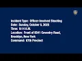 Lagu 67th Precinct Officer-Involved Shooting October 5, 2025